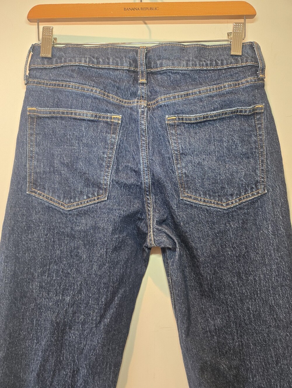 GAP Jeans 28/6P Cheeky Straight High Rise Button Fly Women's Classic Denim - Picture 4 of 7